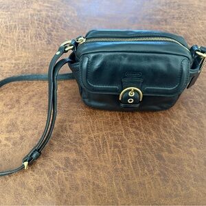 Coach Black Leather Crossbody Bag